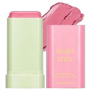 Multi-Use Makeup Blush Stick,Beauty Solid Moisturizer Stick,Waterproof Natural